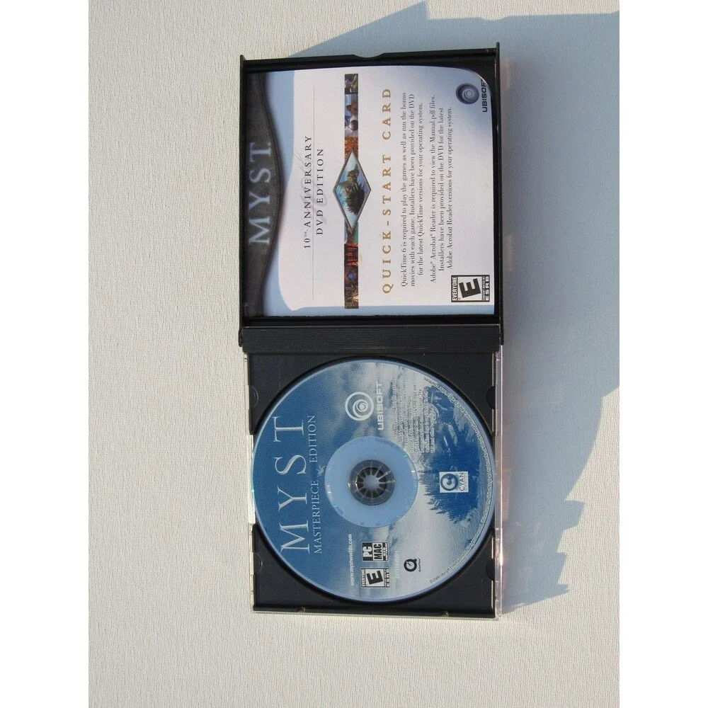 Myst 10th Anniversary DVD Edition PC Mac 3-DVD Set Riven Exile Ubisoft